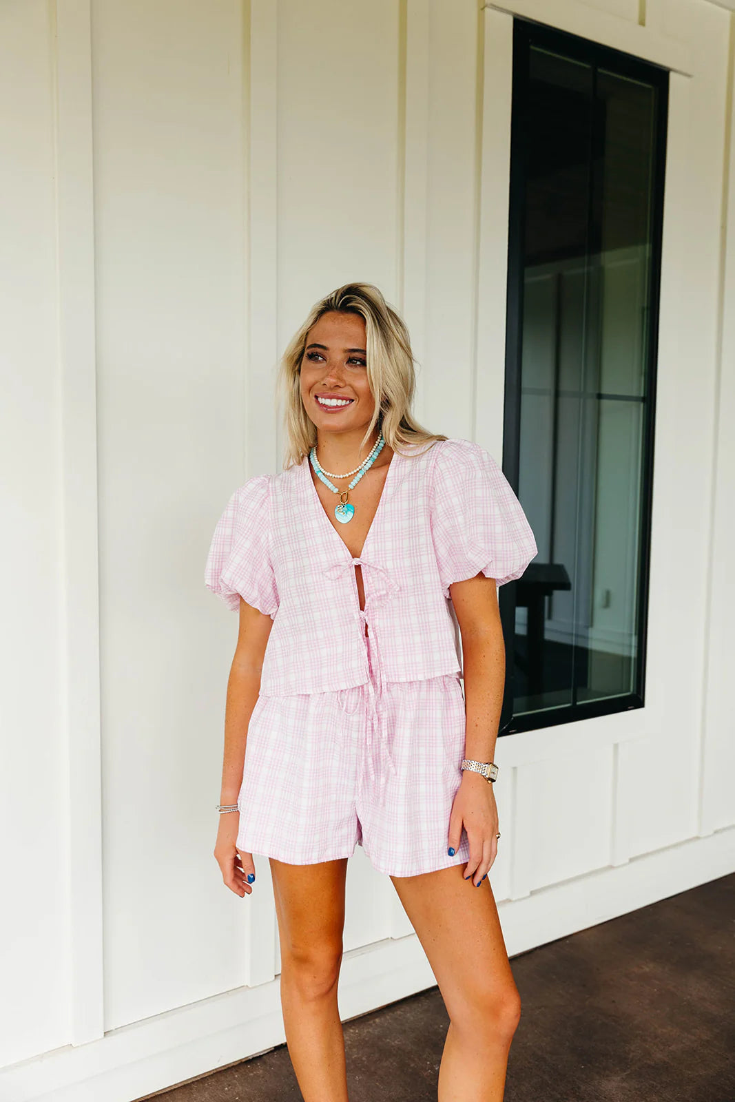 Plaid Perfection Shorts Set