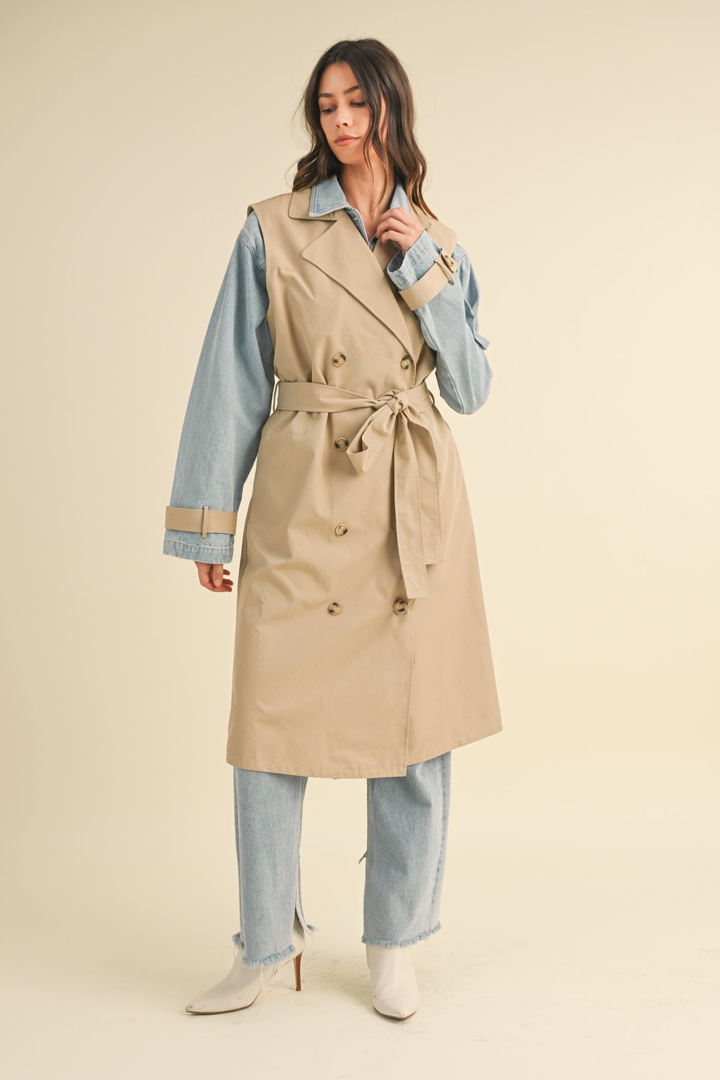 Fillmore Street Denim Trench Coat