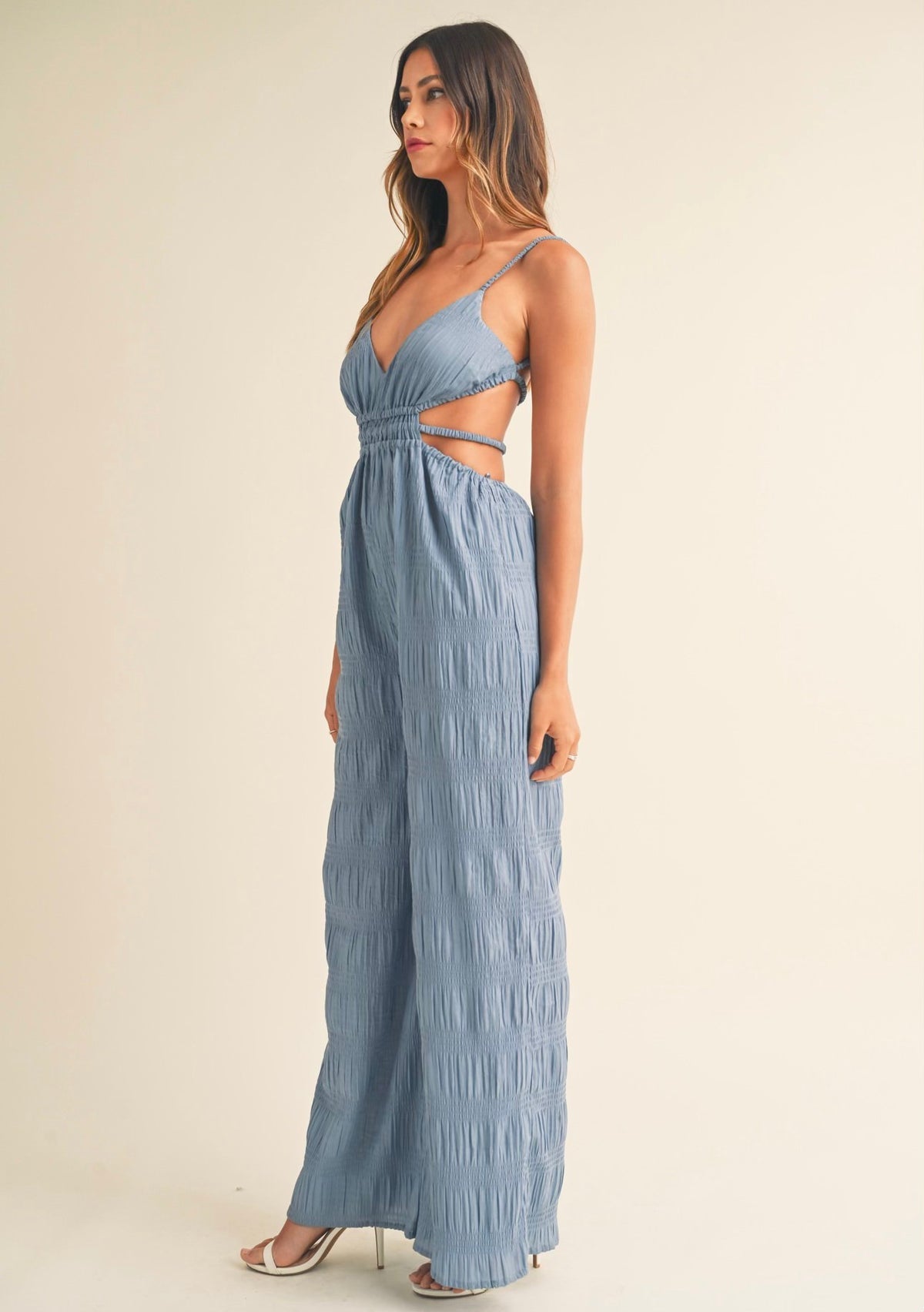 Spanish Steps Cut-Out Jumpsuit