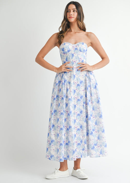 Spring Into Summer Floral Midi Dress