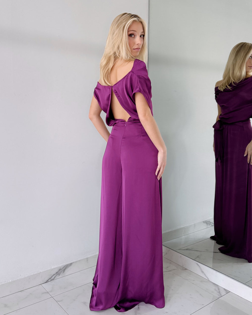 Georgina Satin Jumpsuit