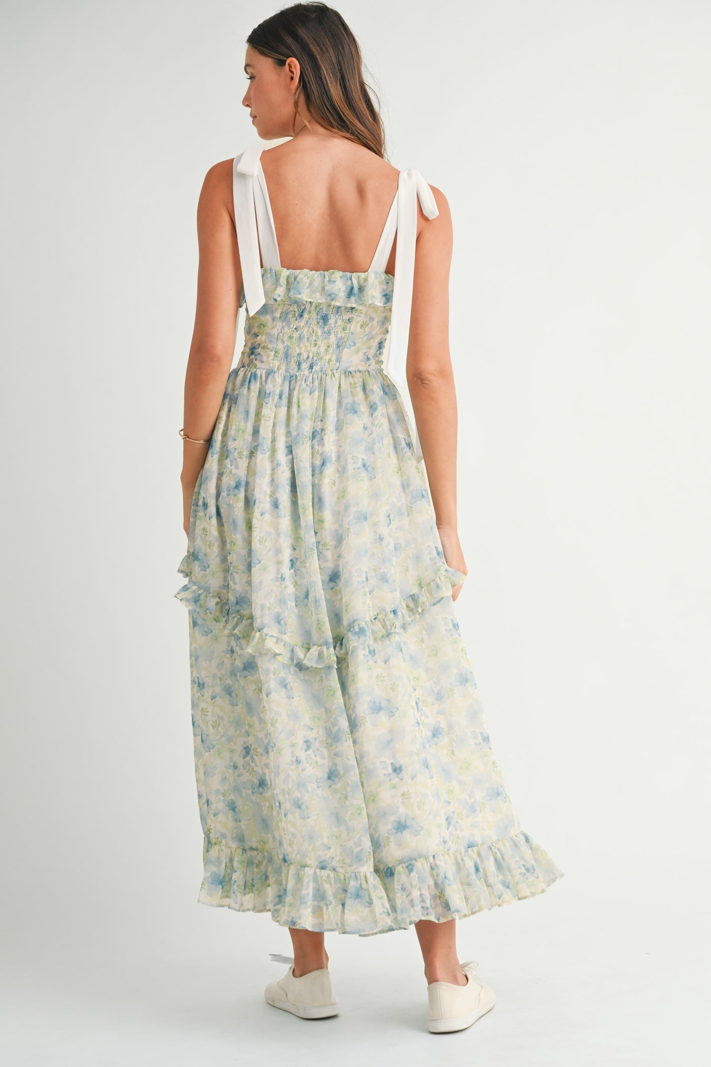 Grass Is Greener Floral Midi Dress