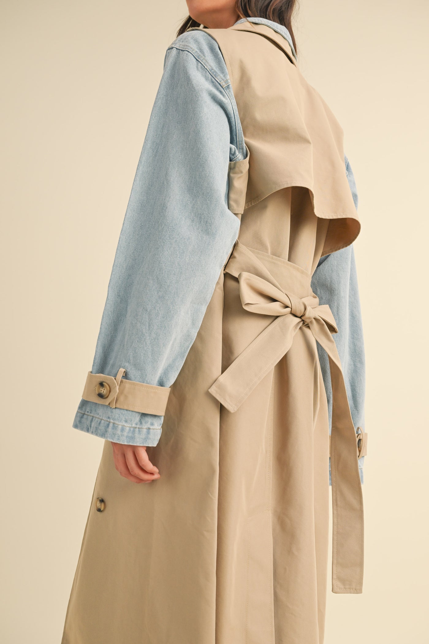 Fillmore Street Denim Trench Coat