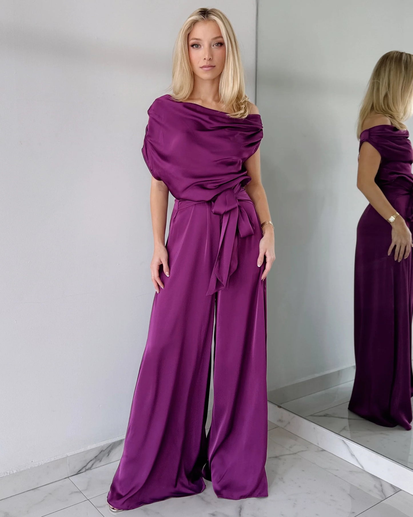 Georgina Satin Jumpsuit