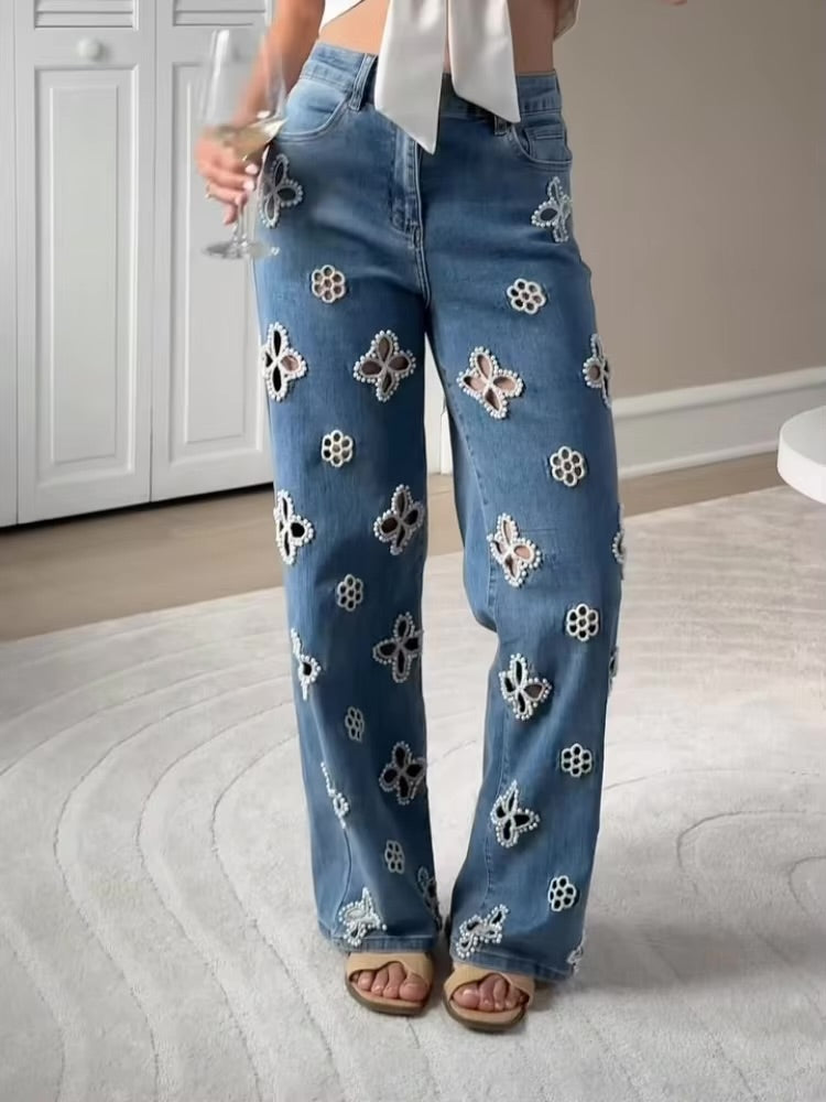 You’re In Luck Pearl Denim Jeans