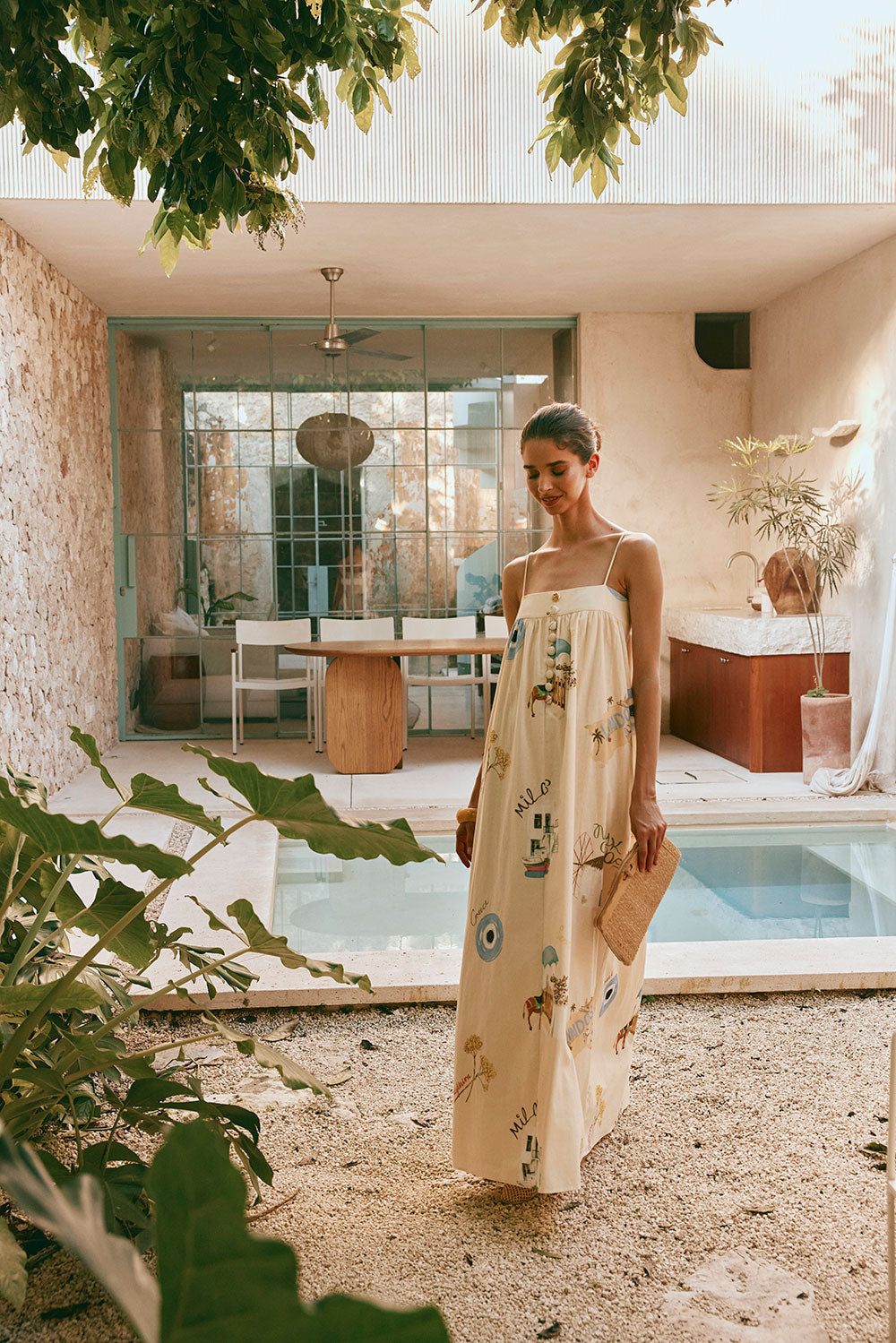 Postcards From Greece Bohemian Maxi Dress