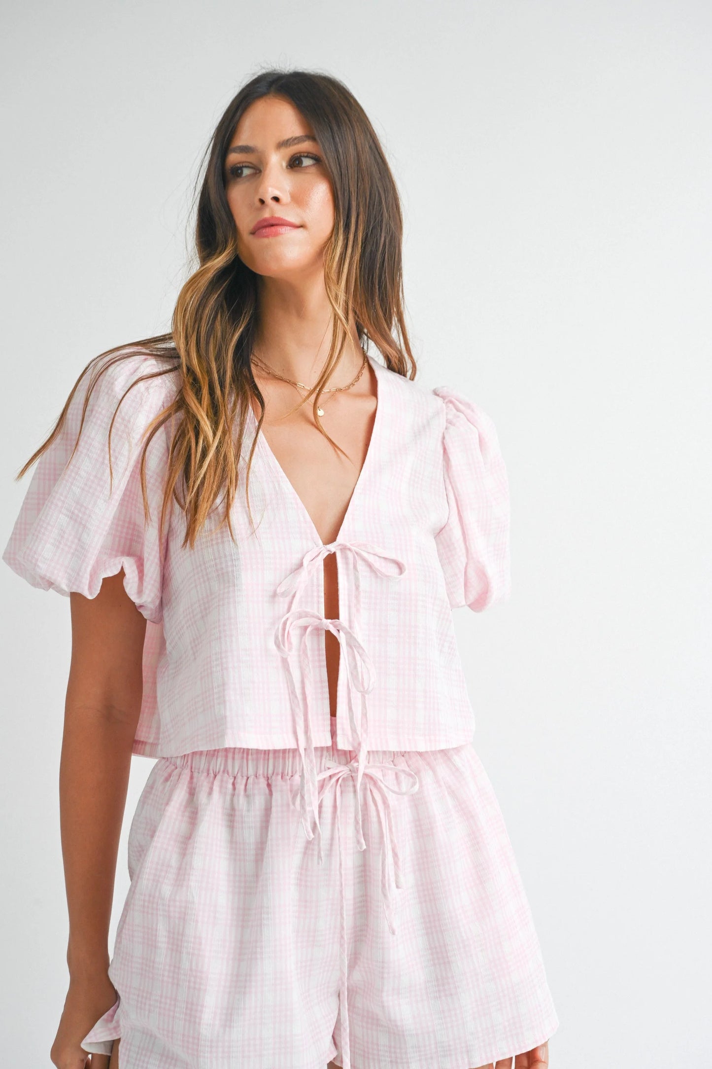 Plaid Perfection Shorts Set