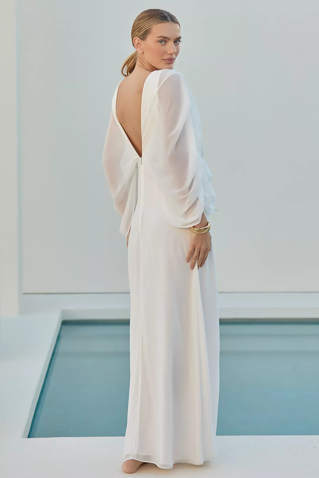 Aphrodite Metallic Maxi Dress
