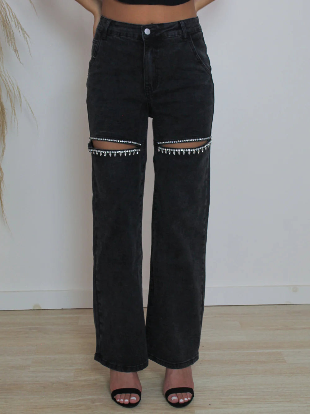 Down Bad Rhinestone Jeans