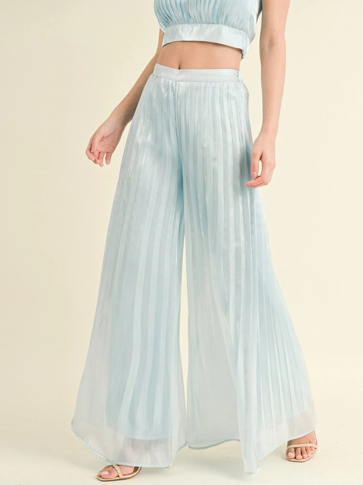 Celeste Satin Pants Set