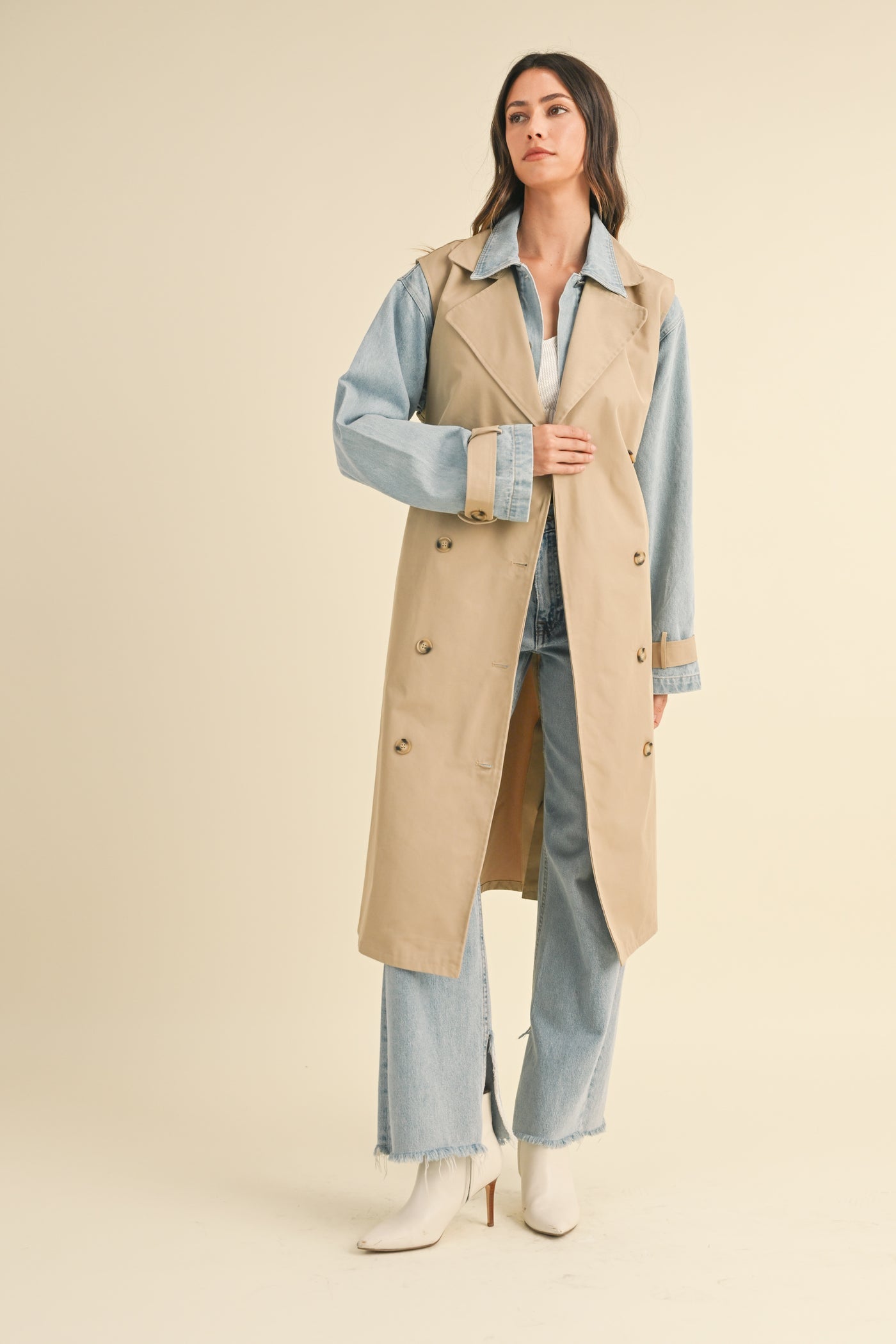 Fillmore Street Denim Trench Coat