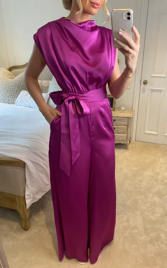 Georgina Satin Jumpsuit