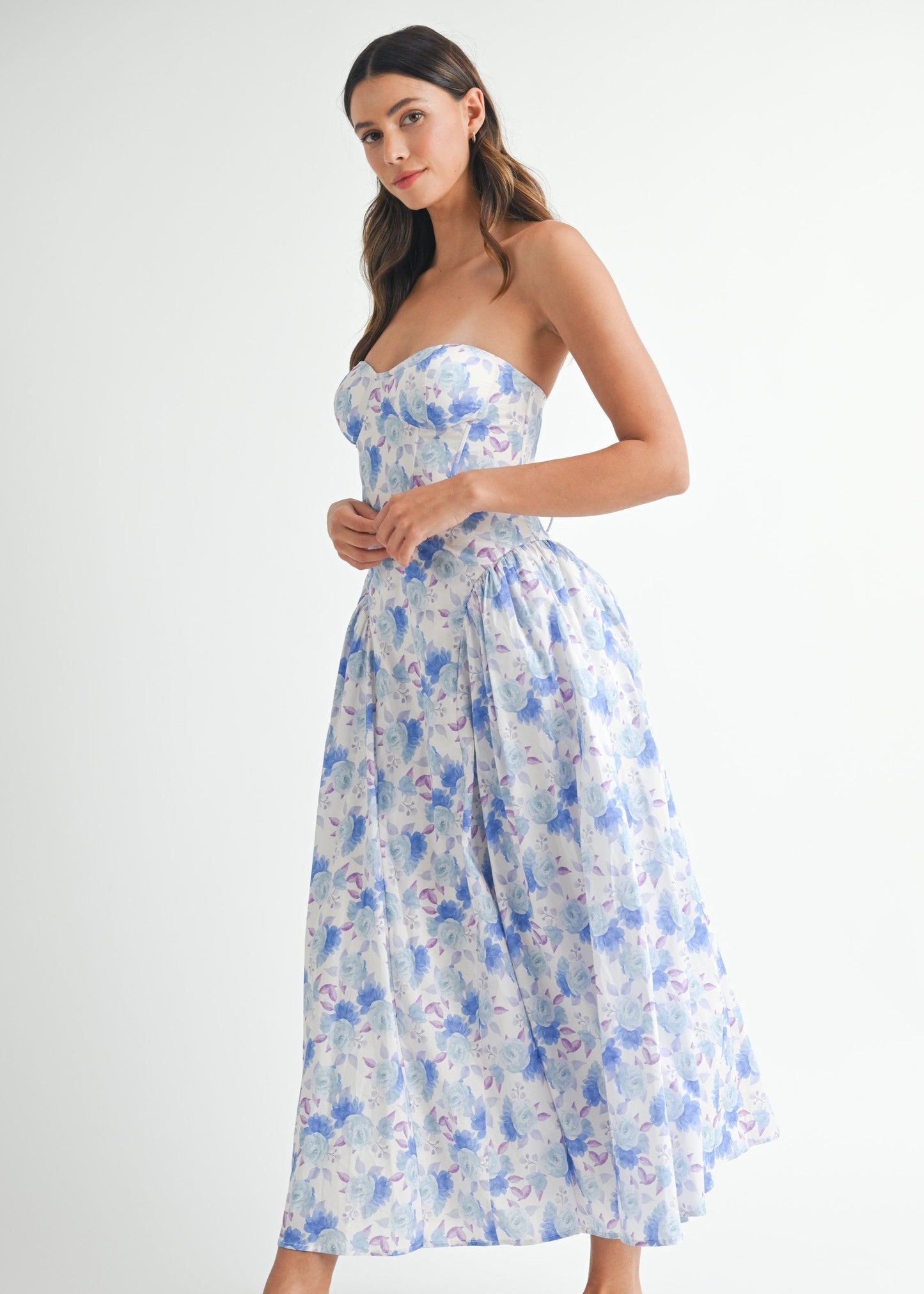 Spring Into Summer Floral Midi Dress