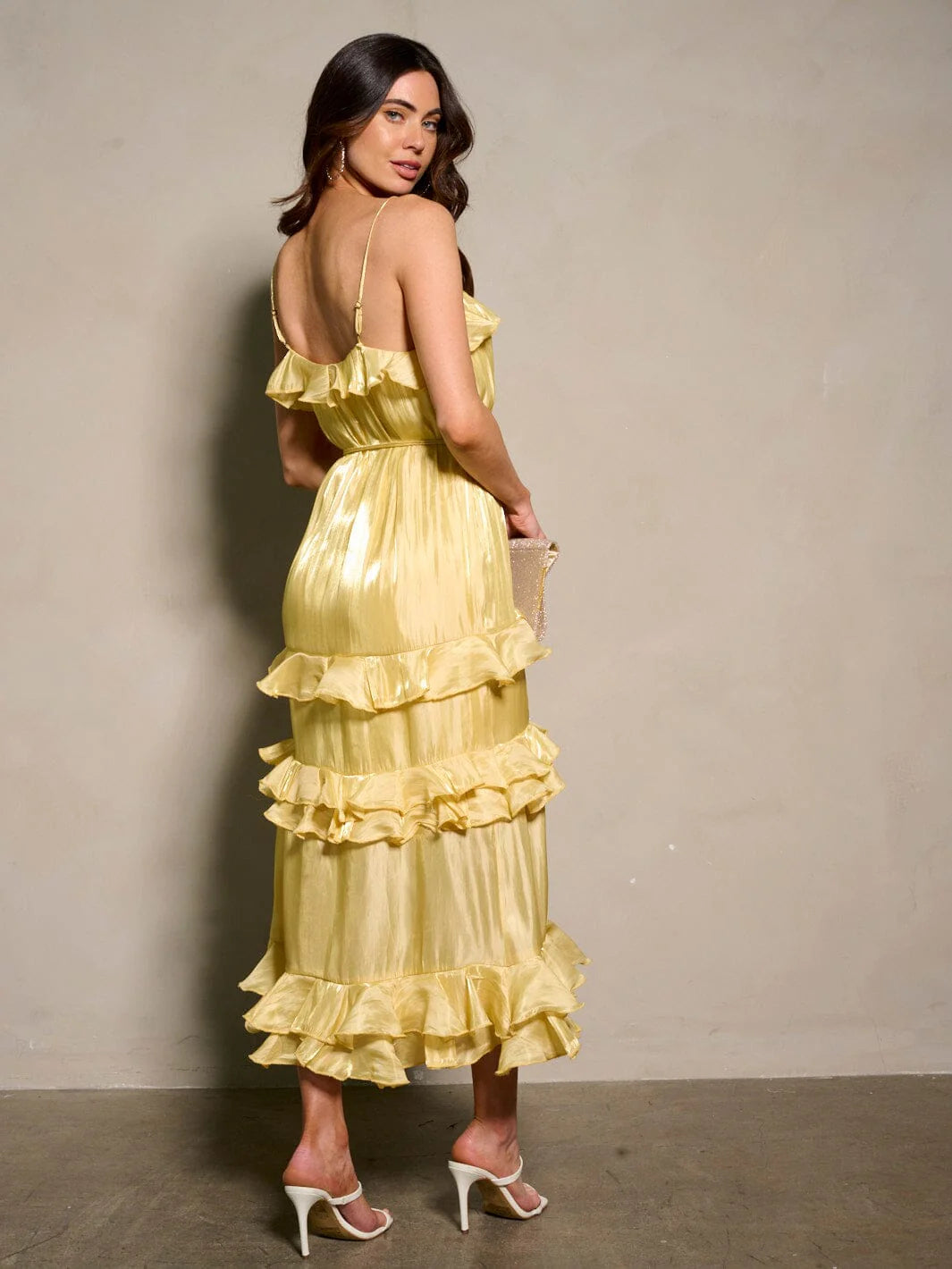 Sun-kissed Ruffle Tiered Midi Dress