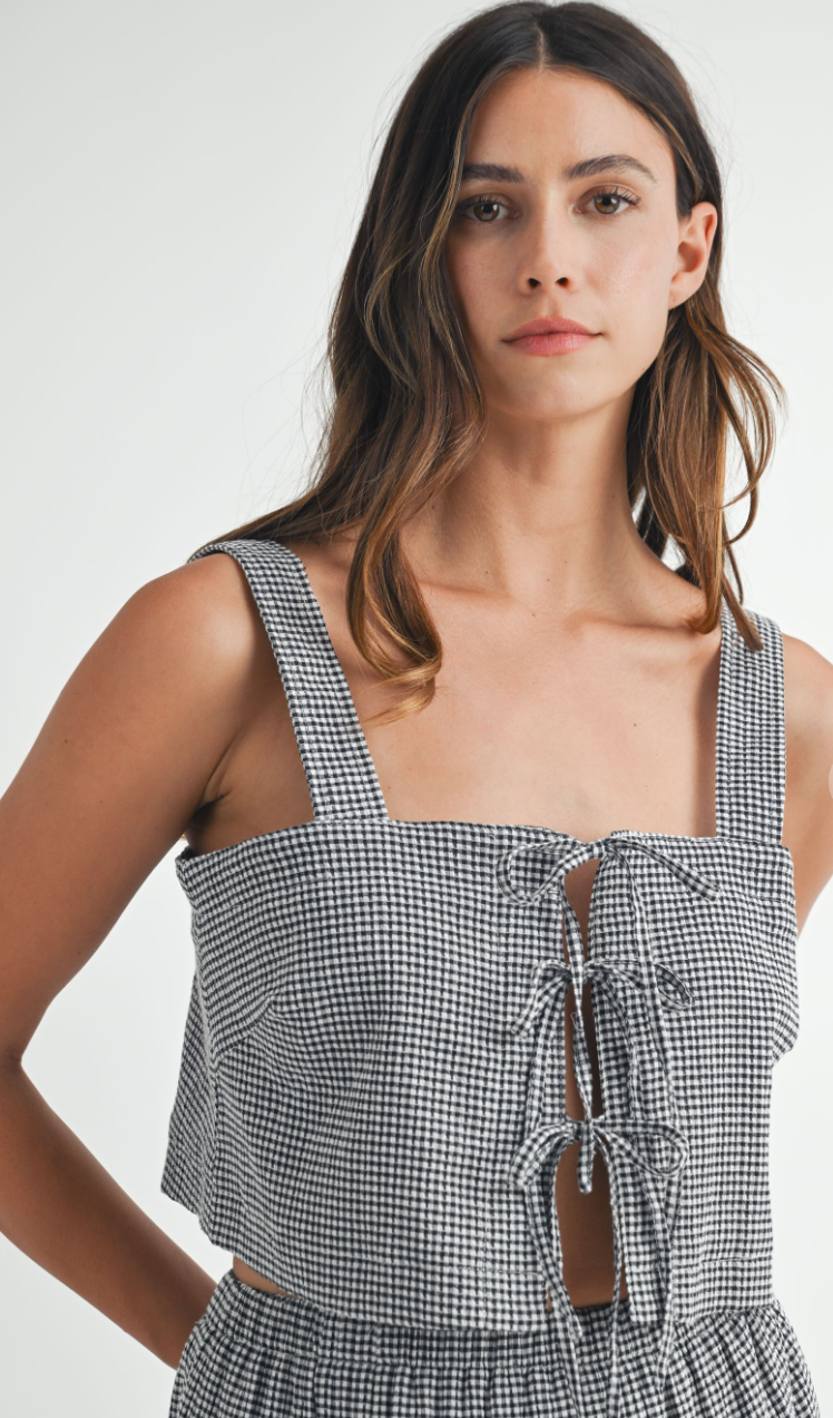 Breakfast Club Gingham Skirt Set
