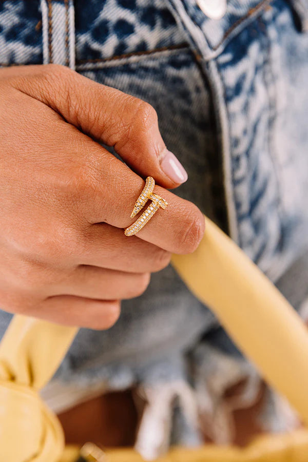 Diamond Nail Ring