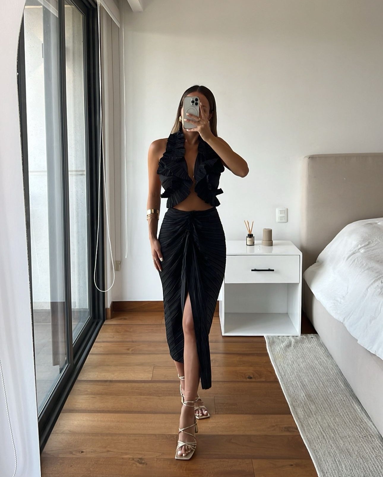 Tulum Skirt Set - black