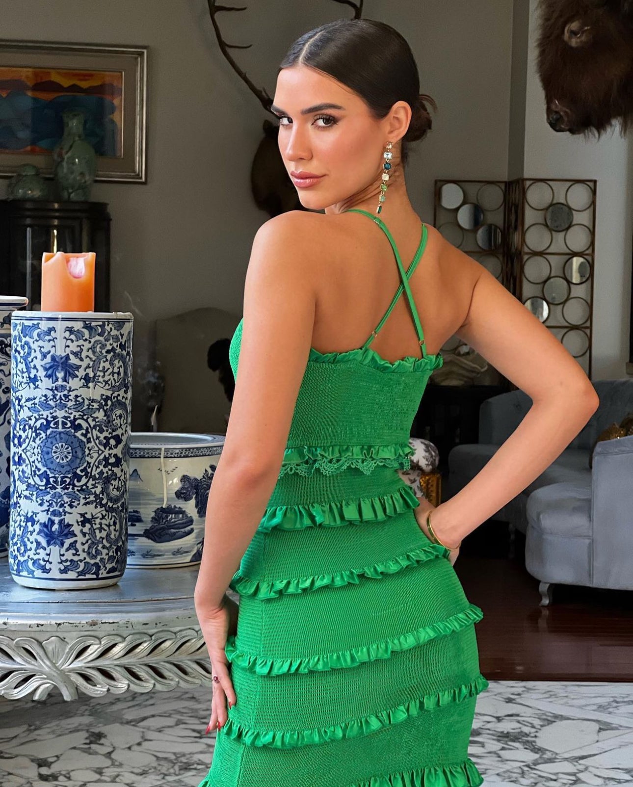 Maui Wowie Smocked Lace Midi Dress