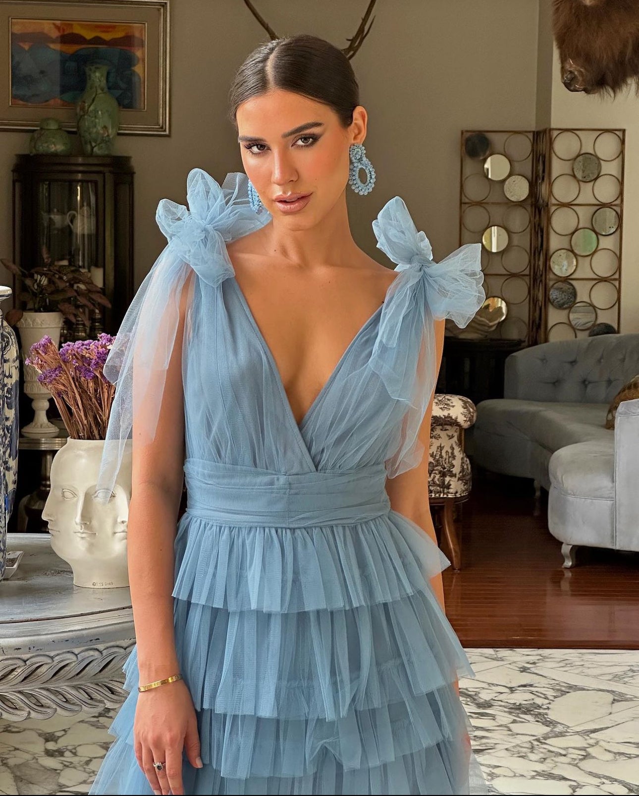 Ella Mesh Mini Dress