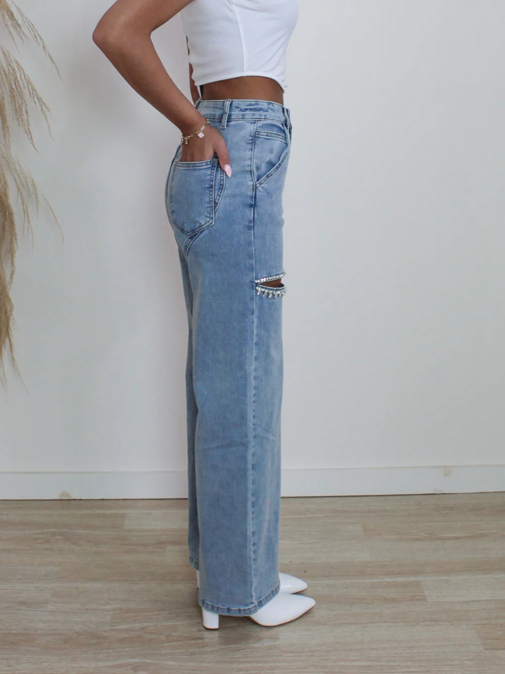 Down Bad Rhinestone Jeans