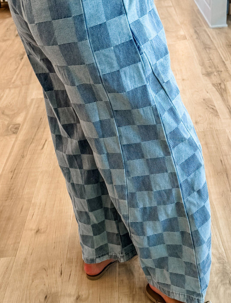Extra Point Checkered Jeans