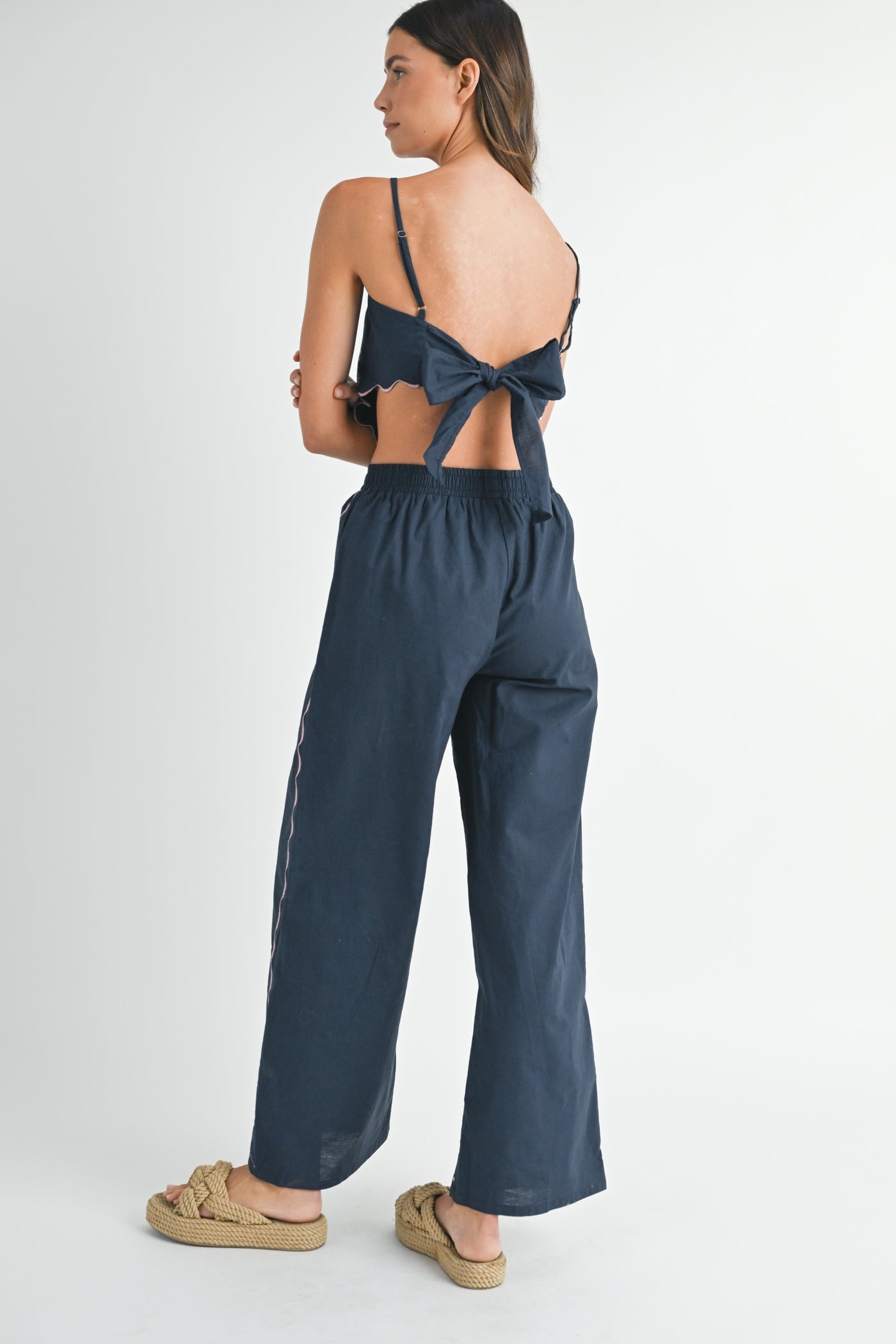 Ciao Bella Embroidered Pants Set