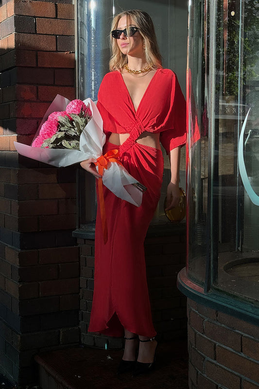 Scarlette Night Satin Maxi Dress