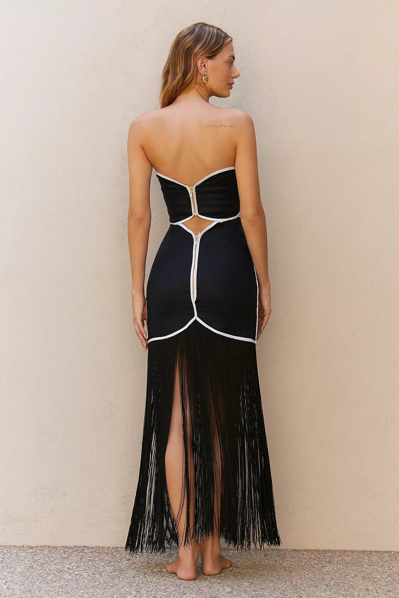The Summer We Danced All Night Fringe Midi Dress