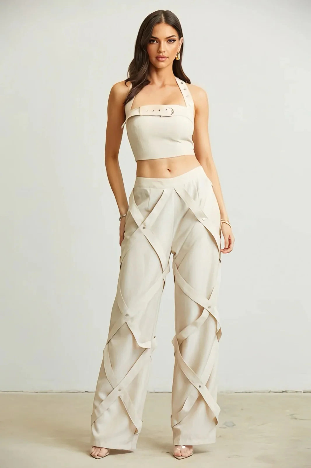 Buckle Up Pants Set