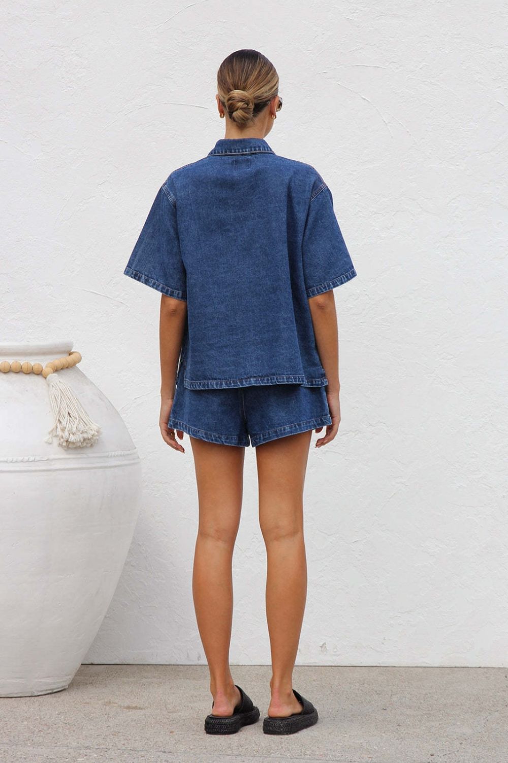 Close To You Denim Shorts Set