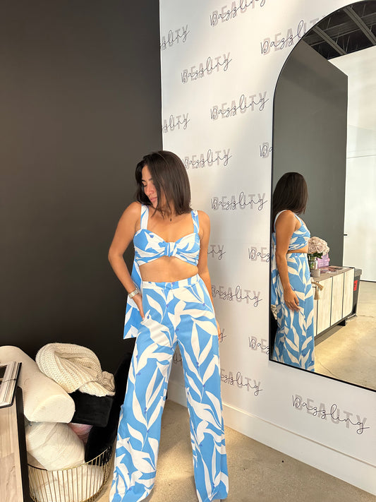 Feels Like Summer Two Piece Pants Set