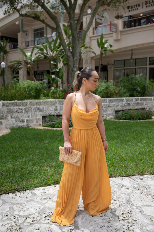 You're So Golden Chain Jumpsuit