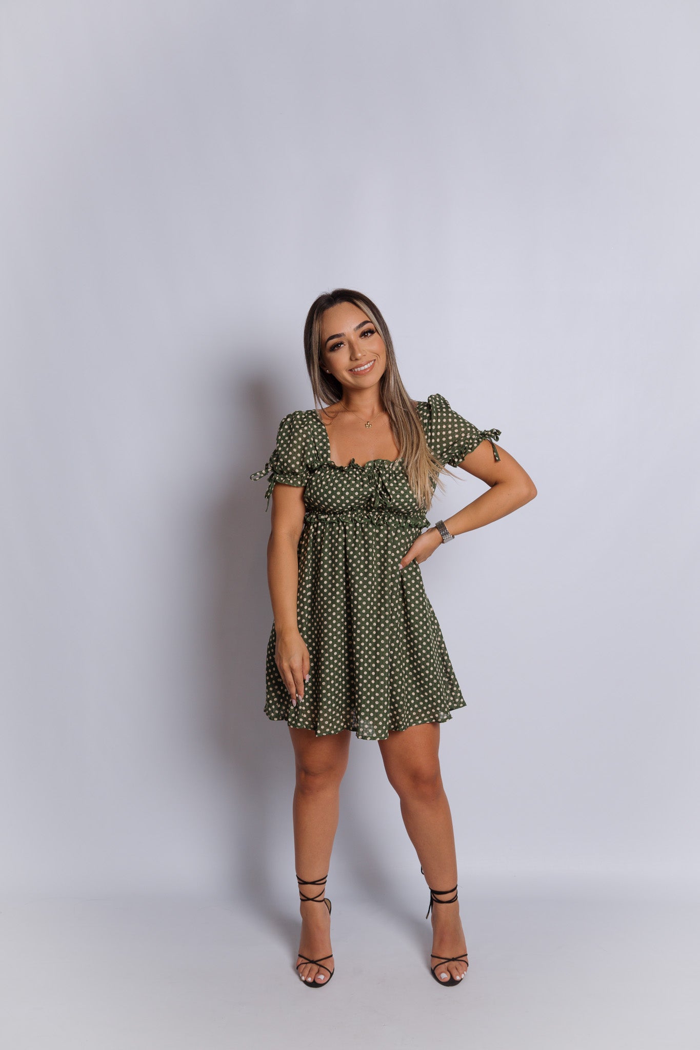 Olive This Polka Dot Mini Dress