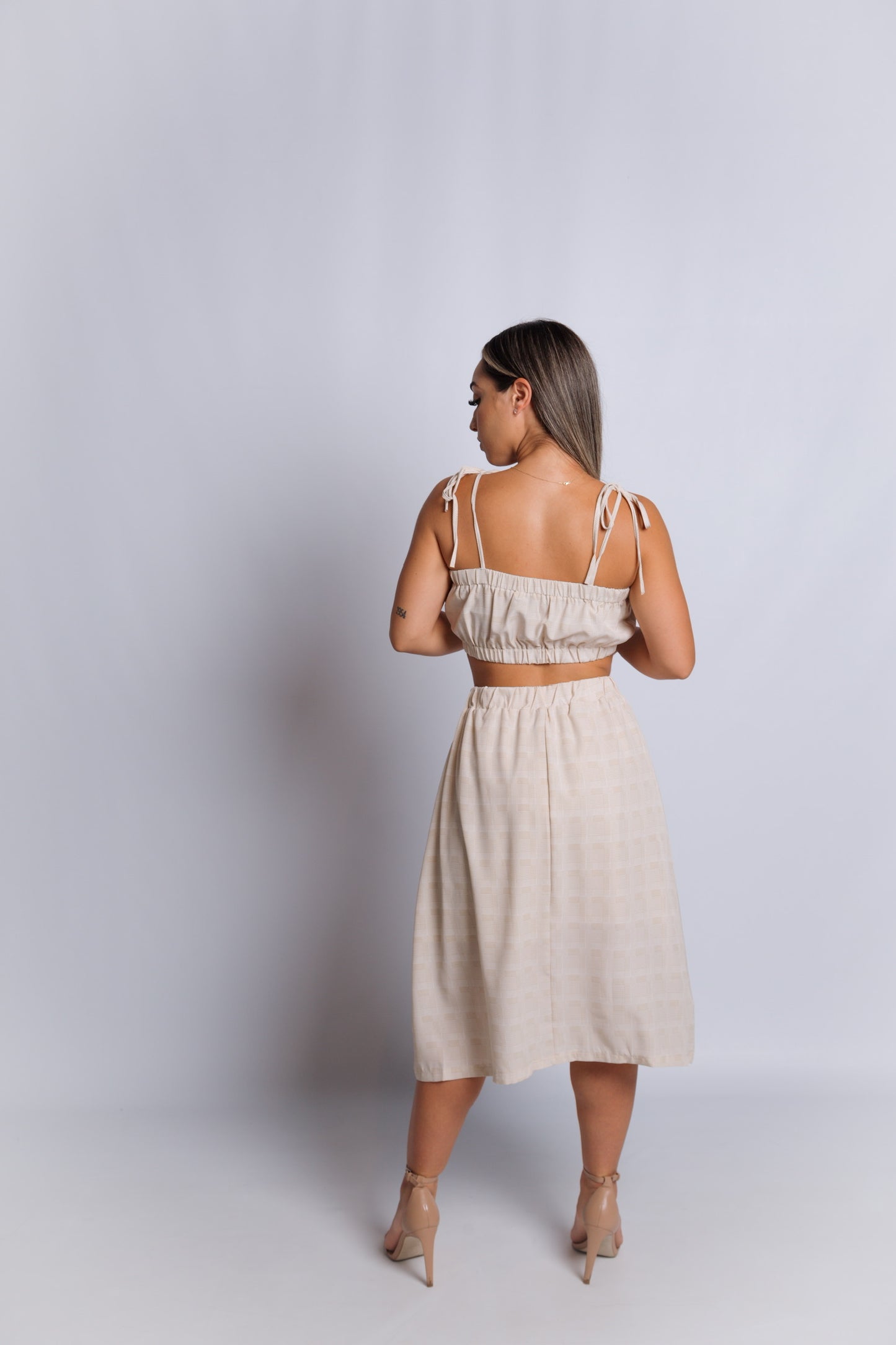 In Your Dreams Plaid Skirt Set