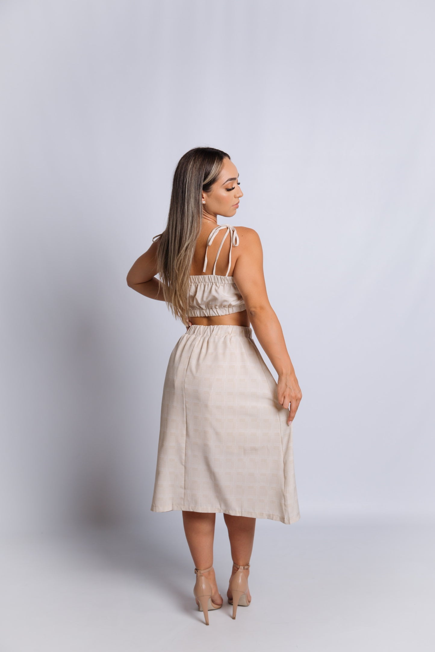 In Your Dreams Plaid Skirt Set