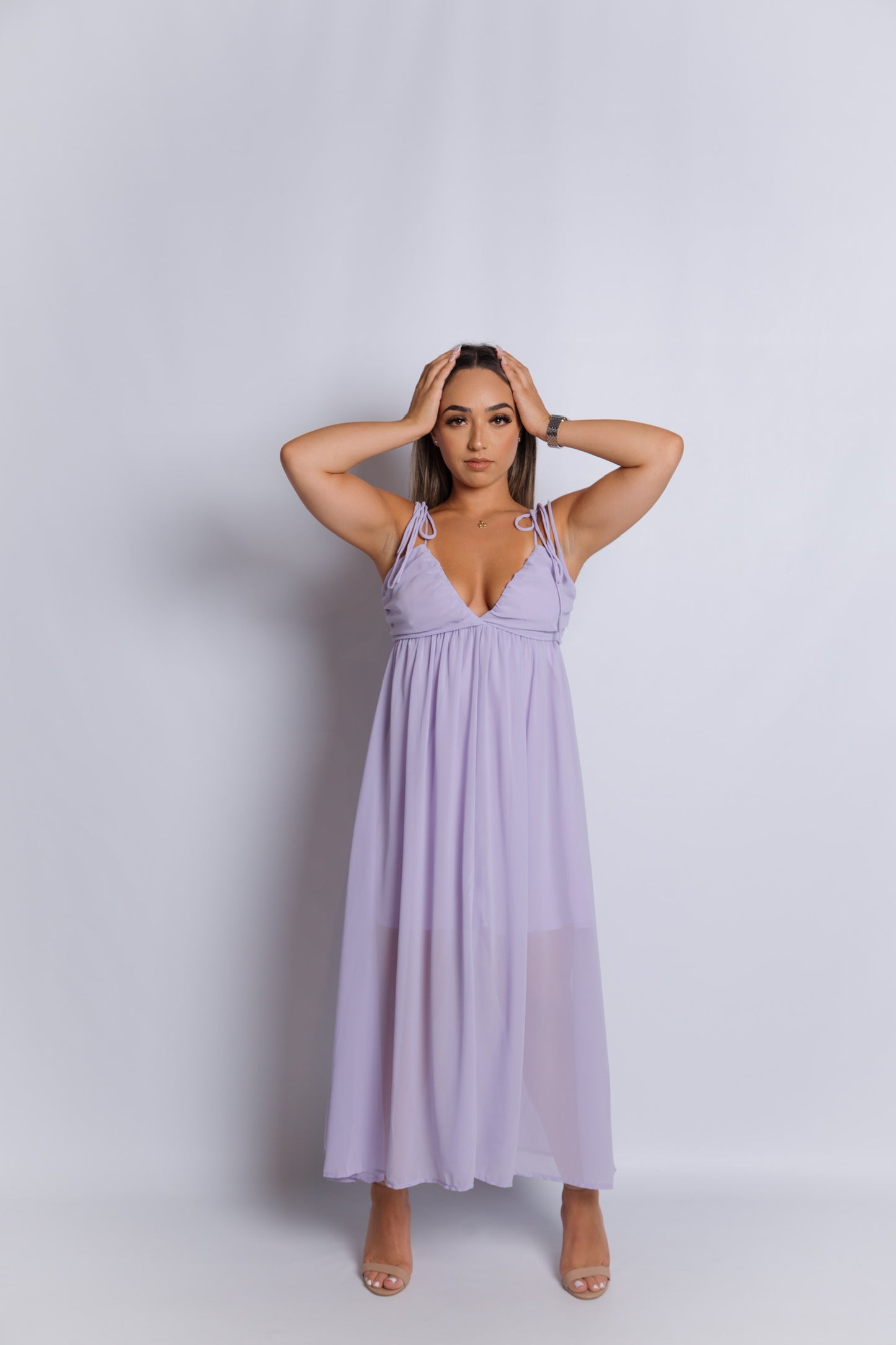 Sofia Lilac Maxi Dress