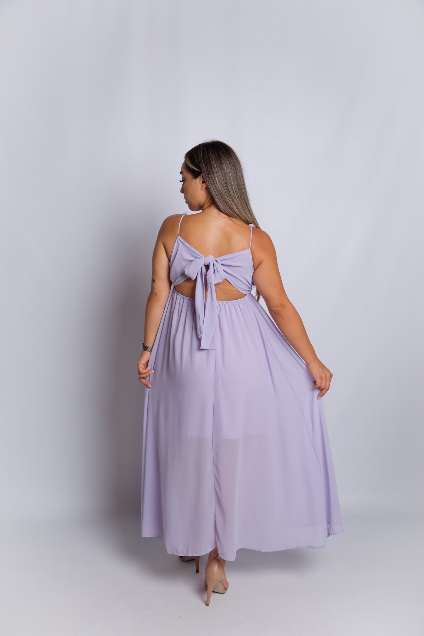 Sofia Lilac Maxi Dress