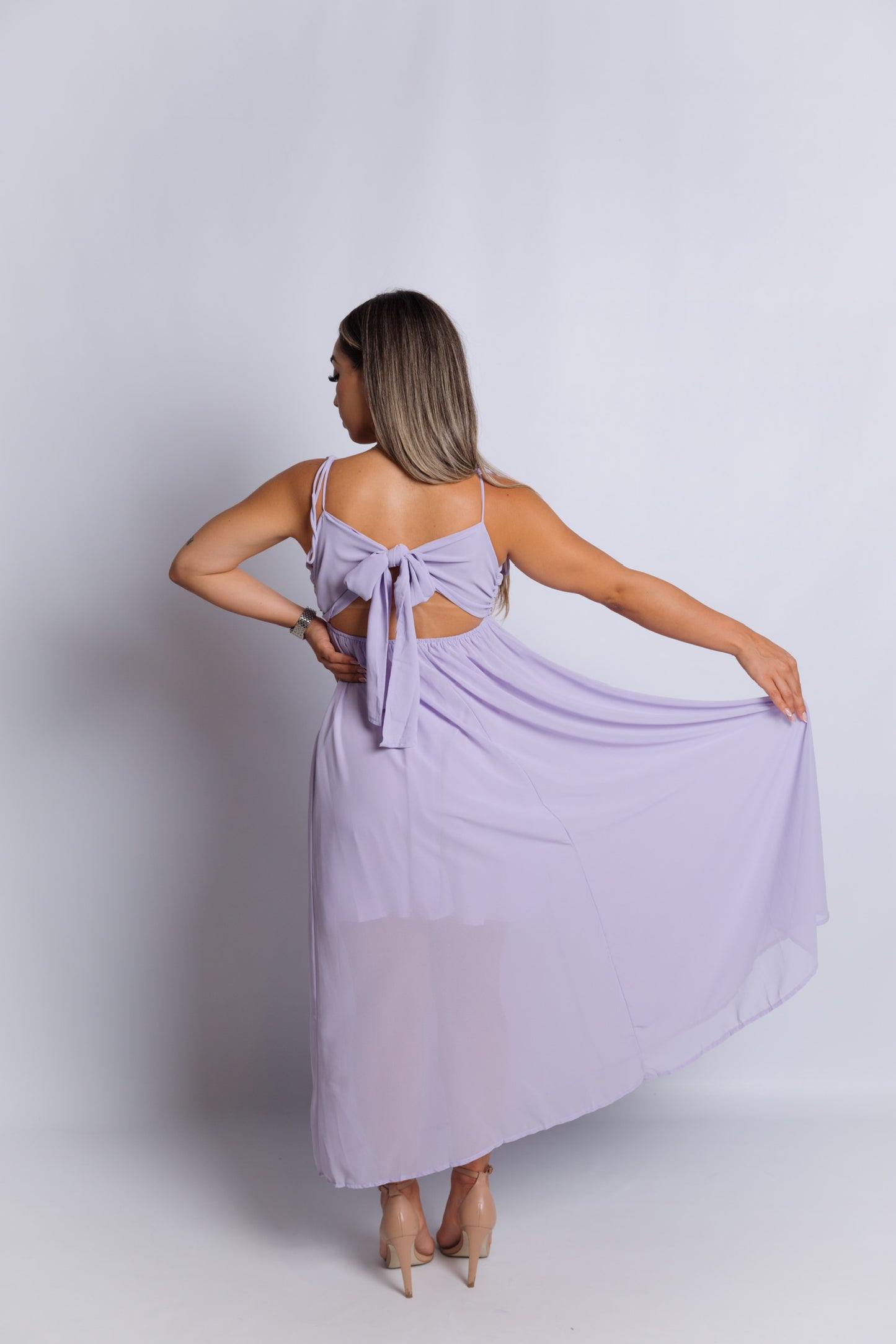 Sofia Lilac Maxi Dress