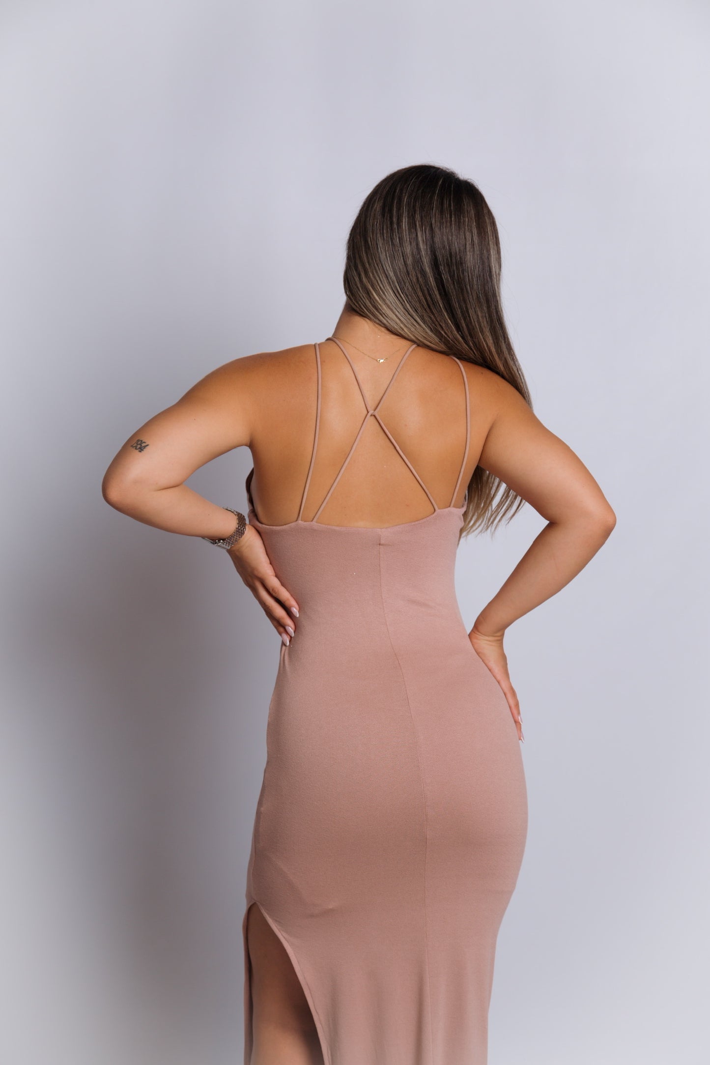 Cross My Heart Blush Maxi Dress