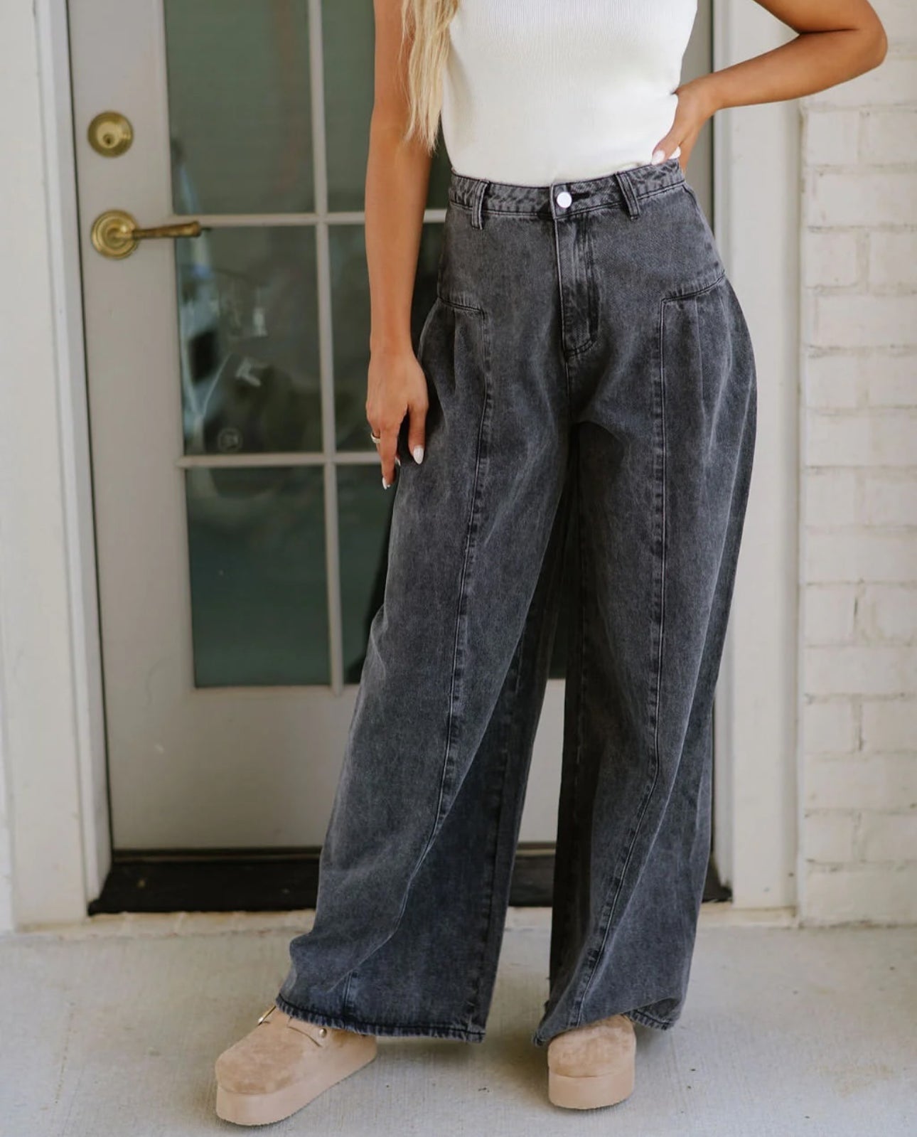 Rise Up Wide Leg Jeans