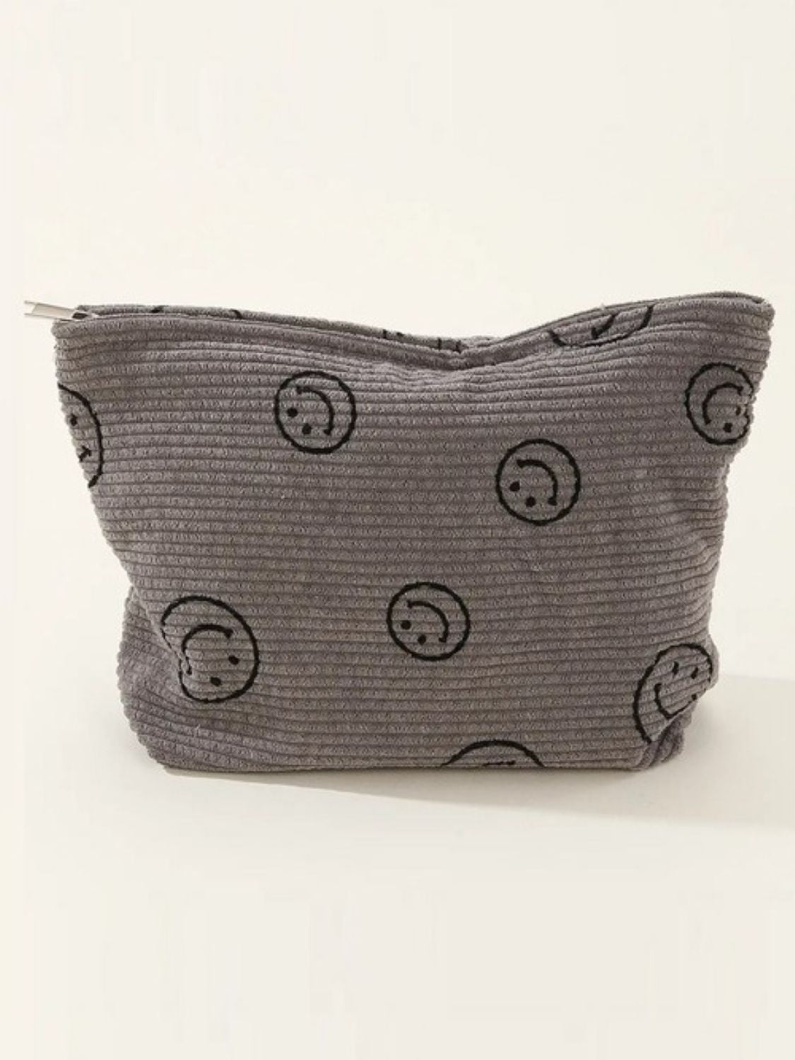 Smiley Corduroy Clutch Bag