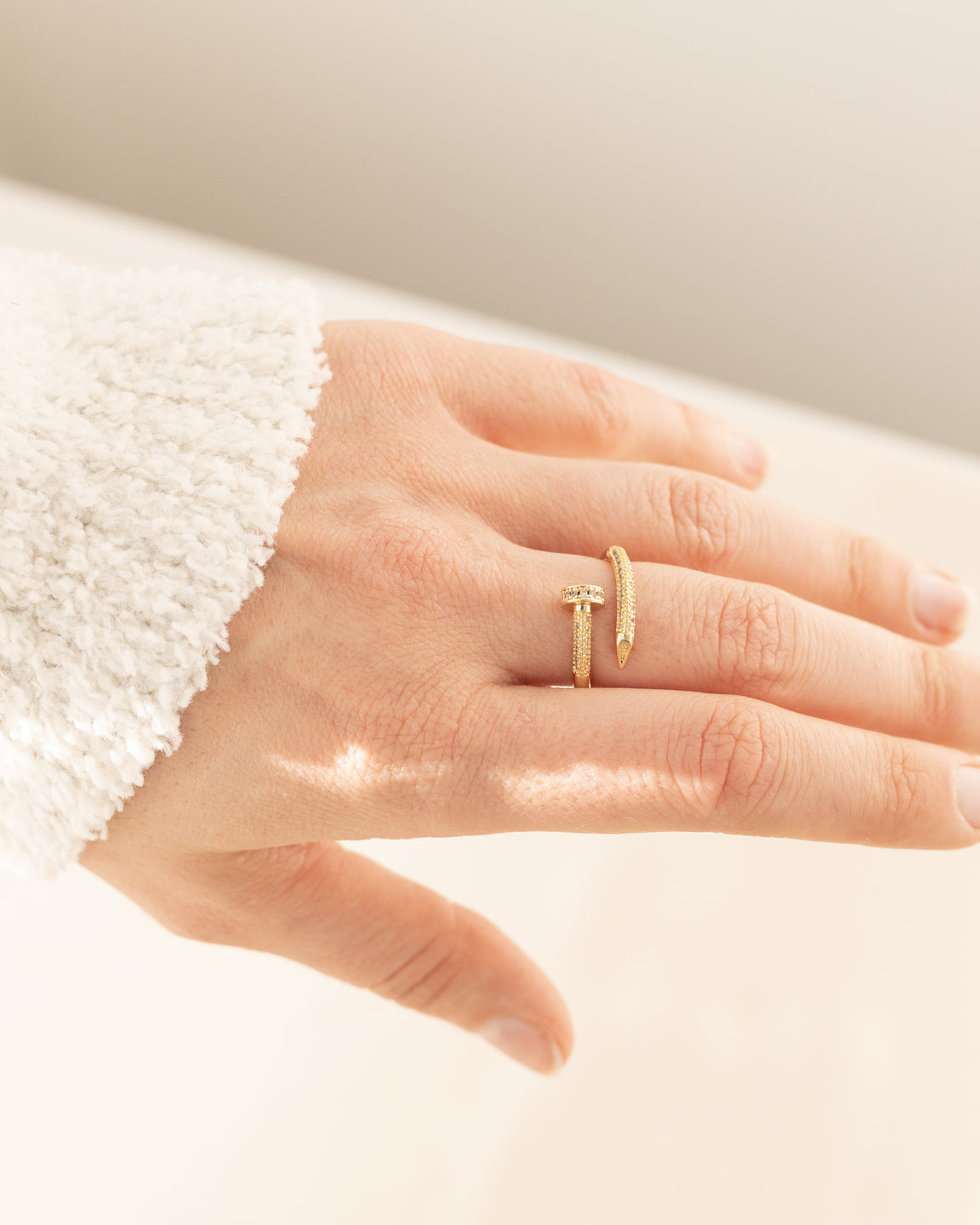 Diamond Nail Ring