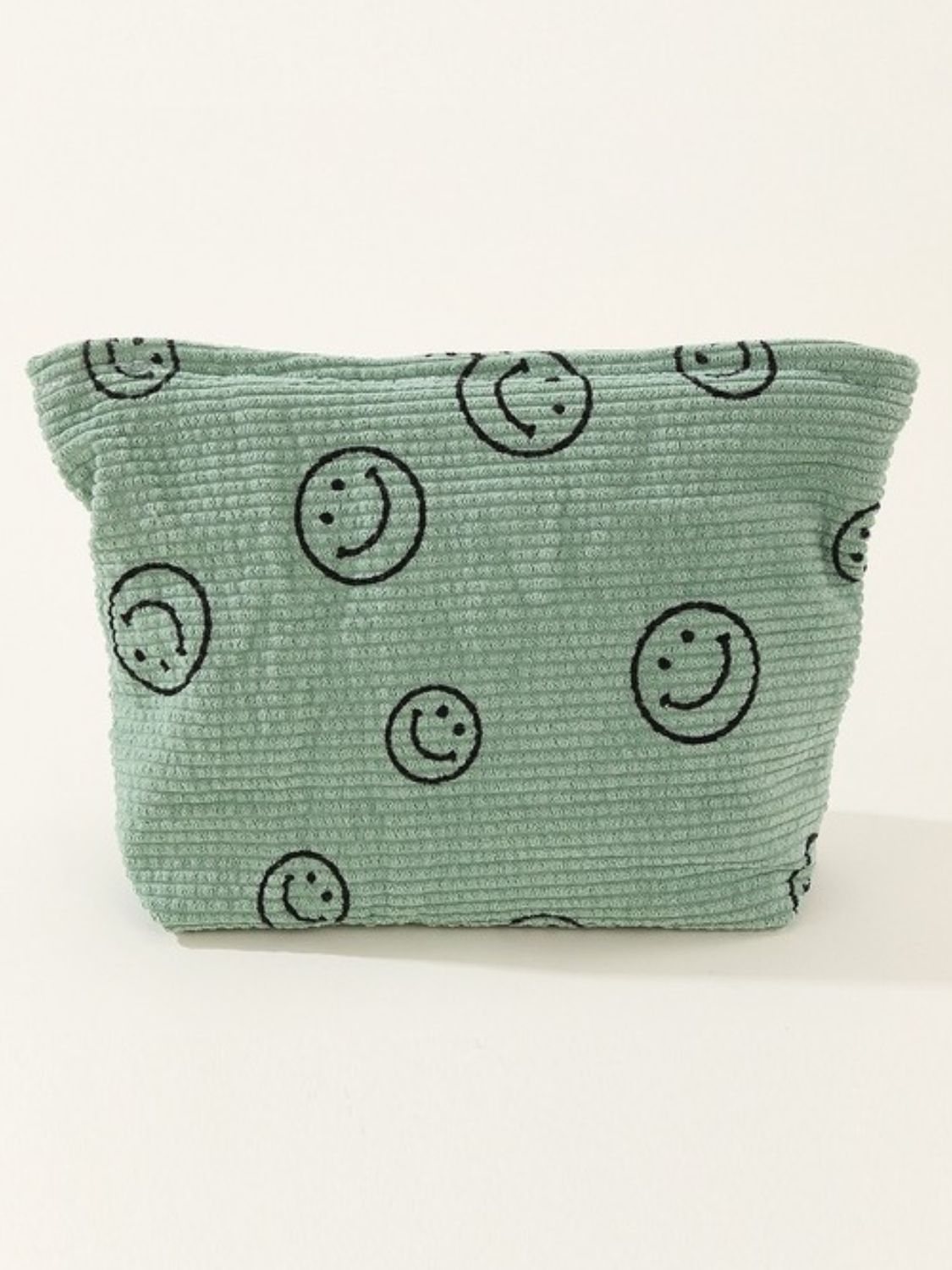 Smiley Corduroy Clutch Bag