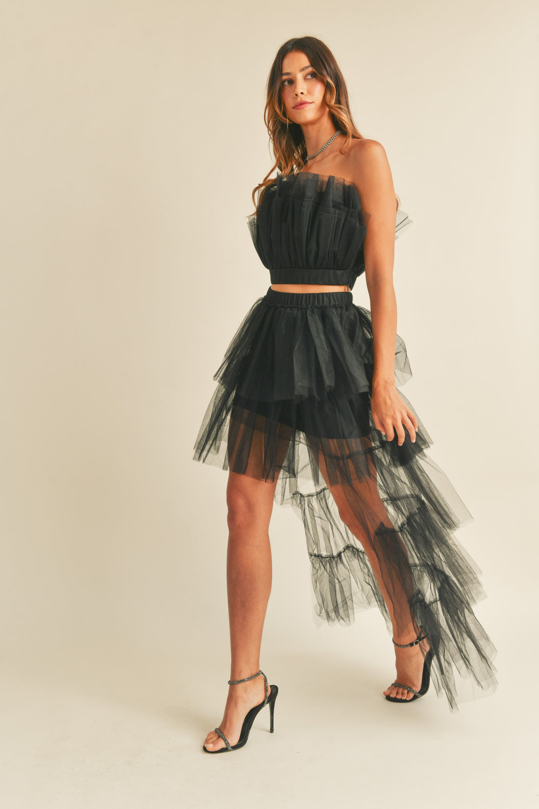 Cloud Nine Tulle Ruffle Skirt Set