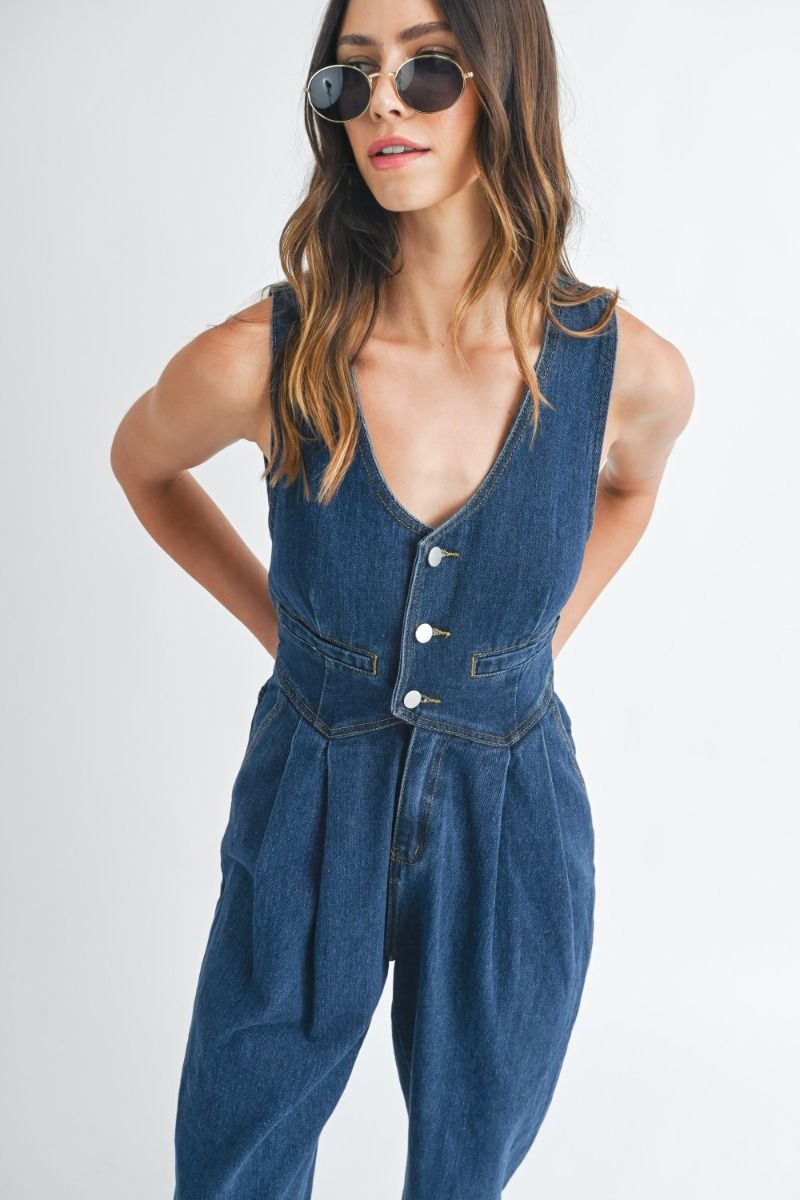 La Dolce Vita Denim Jumpsuit (PRE-ORDER)