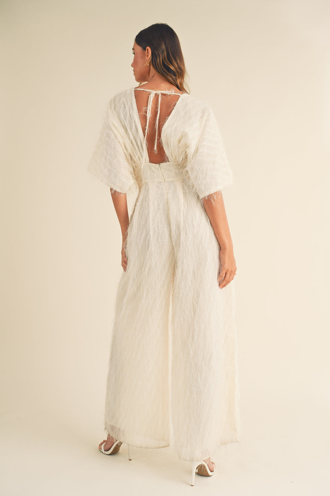 Happy Hour Fluffy Wide Leg Jumpsuit