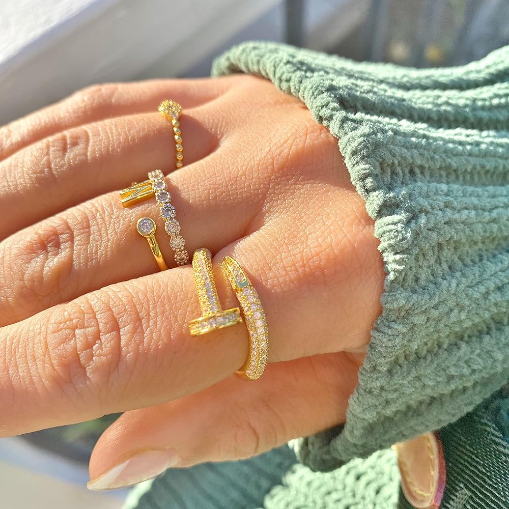 Diamond Nail Ring