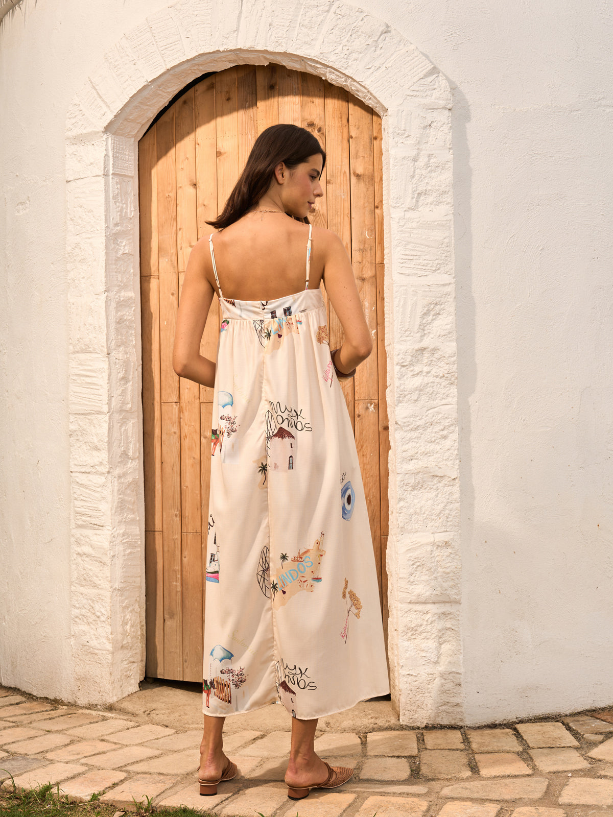 Postcards From Greece Bohemian Maxi Dress