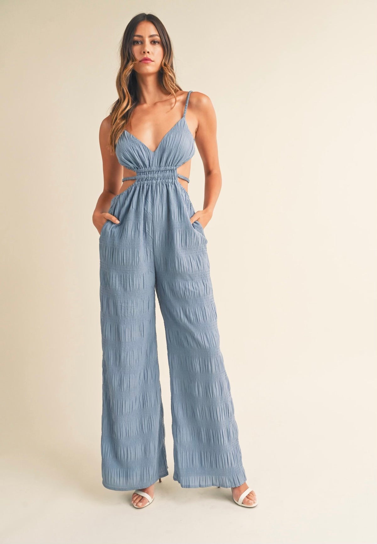 Spanish Steps Cut-Out Jumpsuit