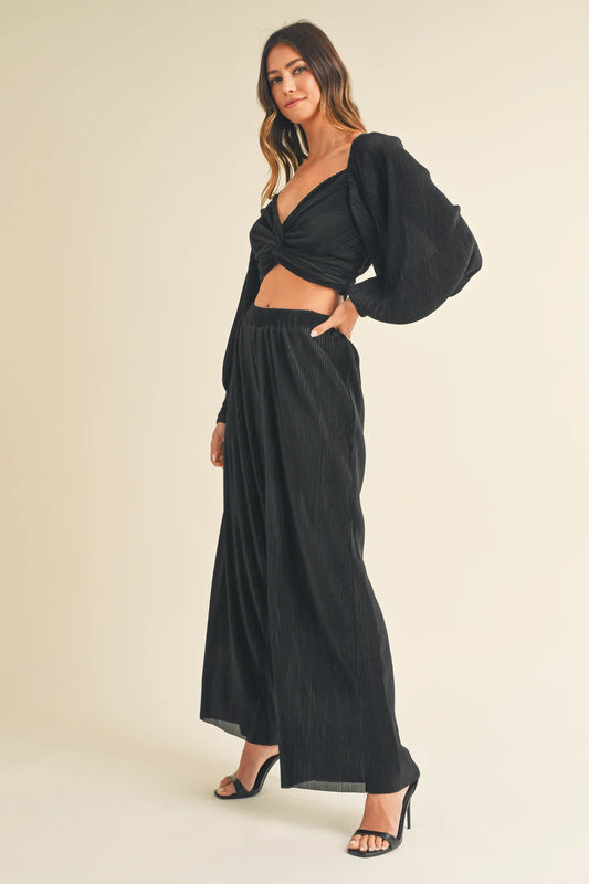 Girls Night Out Long Sleeve Top and Pants Set